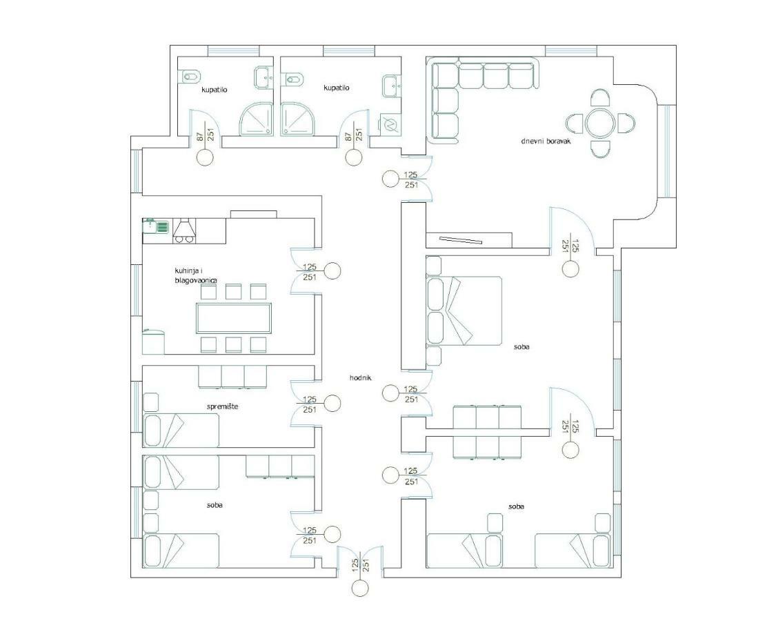 Apartment In The Top Center Of Old Town Pula Bagian luar foto